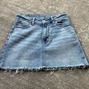 american eagle denim skirt